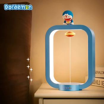 Karikatür Doraemon manyetik süspansiyon masa lambası ev başucu gece Lambası göz koruması parlak ayarlanabilir ışık uzun pil ömrü  10