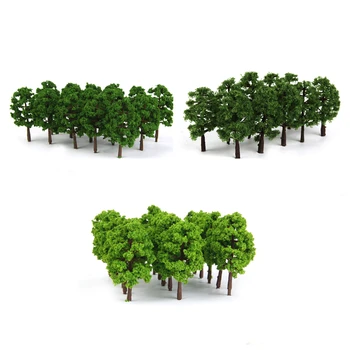 60x Model Ağaçlar DIY Demiryolu Manzara Manzara Aksesuar 3.15 