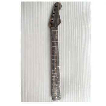 Yeni Retro Tek Parça 6 Dize Zebra Desen Ahşap ST Elektrik Gitar Boyun Bitmiş Strat Guitarra Kolu 21 Fret Yüksek Kalite  3