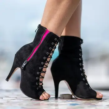 Caz için Kadın Marka Parti Çizmeler Seksi Stilettos Yüksek Zapatillas kadın Dans Latin Topuklu Ayakkabı  10
