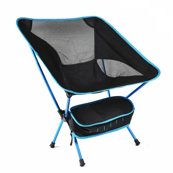 Taşınabilir Ultralight Katlanır Sandalye 210KG Yüksek Yük Açık kamp sandalyesi Yürüyüş Piknik Balıkçılık Koltuk Yüksek Mukavemetli Alüminyum Alaşımlı  5