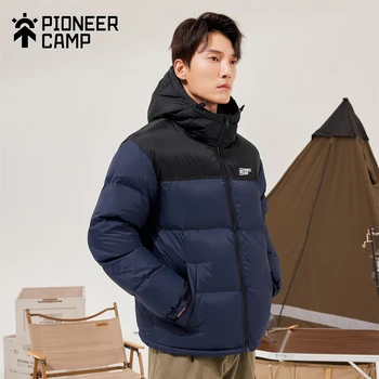Pioneer Kampı 2022 Kış %90 % Ördek Aşağı Yükseltme Ceketler Erkekler Rüzgar Geçirmez Kapşonlu Sıcak Açık erkek Mont Verimli Sıcaklık AYR216051  5