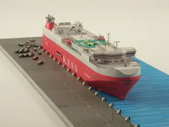 1: 400 Ölçekli Bahamalar Elbe Karayolu Taşıtları Taşıyıcı El Sanatları Kağıt model seti El Yapımı Oyuncak Bulmacalar  5