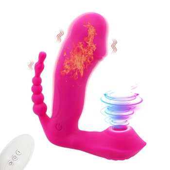 Kablosuz Uzaktan Kumanda G Noktası Emme Vibratör Klitoral Seks Oyuncakları Kadınlar için Yapay Penis Anal Klitoral Stimülatörü Butt Plug Yetişkin 18  10