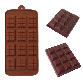 12 Hücreleri Silikon Kek Kalıbı Çikolata Kalıp Fondan Pastane Şeker Çubuğu Kalıp Kek Modu Dekorasyon Destek Mutfak Aksesuarları  3