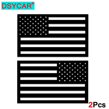 DSYCAR 2 Adet / çift 3D Amerikan Bayrağı Amblem Çıkartması Cut-Out, kalınlığı 3mm, Araba için, kamyon veya SUV  10