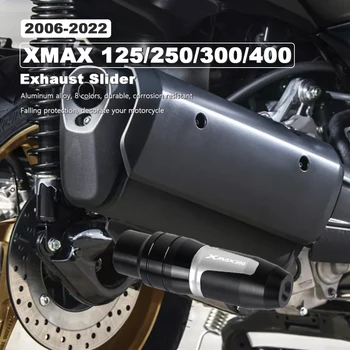 Crash Pad Motosiklet X-MAX 300 Egzoz Kaymak CNC Alüminyum Yamaha XMAX 125 250 300 400 Demir Teknoloji MAX 2006-2020 2021 2022  10