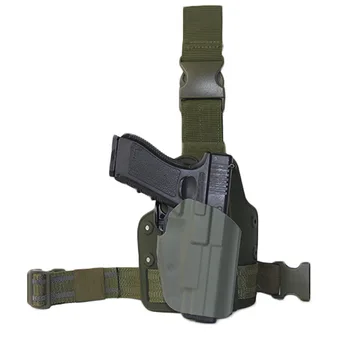 Taktik Bırak Bacak Tabanca Kılıfı Glock 17 CZ75 Beretta M9 92F 92FsTaurus Airsoft Tabanca Kemer Bel Kılıfı Avcılık Aksesuarları  5