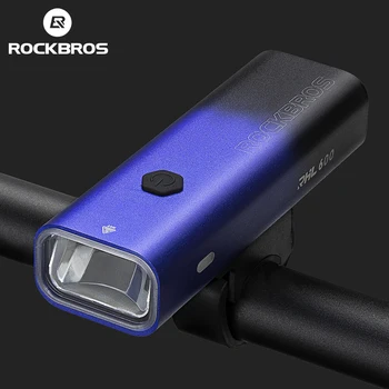ROCKBROS bisiklet ışık farlar çok fonksiyonlu güçlü flaş ışığı Tip-C şarj Led şarj edilebilir IPX6 bisiklet ön ışık  10