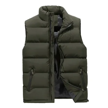 Drop shipping 2023 yeni kış erkek ceket kolsuz kış kapşonlu ceket dış giyim palto M-3XL AXP145  5