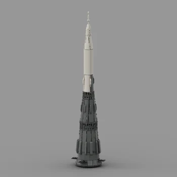 MOC Askeri Sovyet N1 Ay Roket (N-1) yapı Taşları Set 1:110 Birliği Uzay Aracı Uzay Aracı Oyuncak Çocuklar İçin doğum günü hediyesi  5