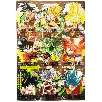 9 adet / takım dragon topu Z Baqu 9in1 Kırılma Süper Saiyan Goku Vegeta Hobi Koleksiyon Oyunu Anime Koleksiyon Kartları  5