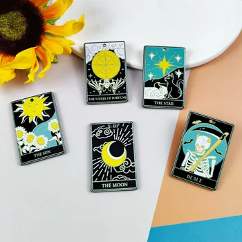 10 adet Güneş Ay Tarot Kartı Ouija Kurulu Akrilik Takılar Küpe Kolye Kolye Anahtarlık DIY Takı Yapımı Toplu Toptan  4