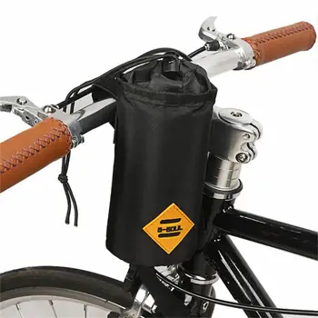 Bisiklet gidon çantası bisiklet su şişesi ısıtıcı çanta dağ bisikleti ön tüp yalıtım su ısıtıcısı çanta bisiklet aksesuarları  5