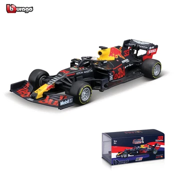 Bburago 1: 43 2020 F1 Kırmızı Boğa Yarış RB16 33 # Verstappen yarış modeli simülasyon araba modeli alaşım araba oyuncak koleksiyonu hediye  10