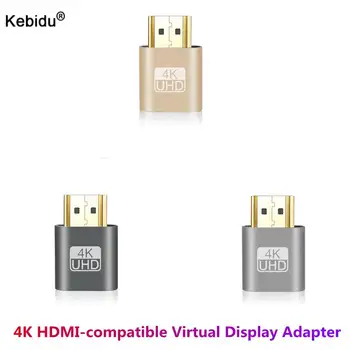 kebidu VGA Sanal Ekran Adaptörü 1.4 DDC EDID Kukla Fiş Başsız Hayalet Ekran Emulator Alüminyum Alaşımlı kilit plakası  10
