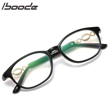ıboode Anti mavi ışık okuma gözlüğü Metal dekorasyon kadın erkek bilgisayar koruma moda gözlük +1.0 1.5 2.5 3.0 3.5  10