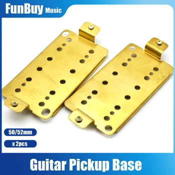 2 adet Pirinç Humbucker Gitar Pickup Taban Plakası Taban Plakası 50mm Kutup Aralıkları Lp Elektro Gitar için Yedek Parçalar  5
