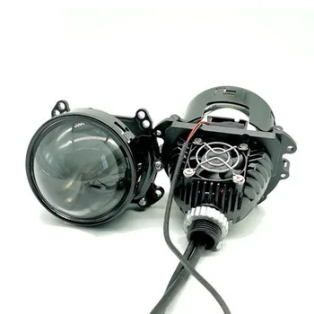 Bi LED Far Lensler 3.0 Hella 3R G5 Projektör Lens 40000LM Süper Parlak Araba ışıkları adaptör kitleri Mini Turbo 6000K Diyot  10