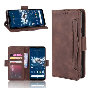 Deri telefon kılıfı için LG Android Bir X5 / K40S arka Kapak Flip kart cüzdan standı ile Retro Coque  10
