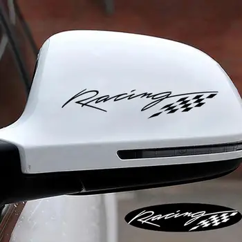 Yarış Mektup Bayrak Araba Styling Dekoratif Sticker Yansıtıcı Motosiklet Çıkartması  10