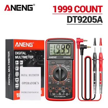 DT9205A - 12 Dijital Multimetre AC / DC Transistör Test Cihazı Elektrik NCV test ölçüm cihazı Profesyonel Analog Multimetro  10