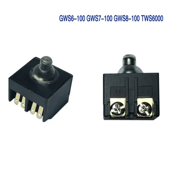 1 ADET Açı Öğütücü AC 250 V 6A 125 V / 10A DPST Buton Anahtarı Bosch GWS6-100 GWS7-100 GWS8 - 100 TWS6000  10