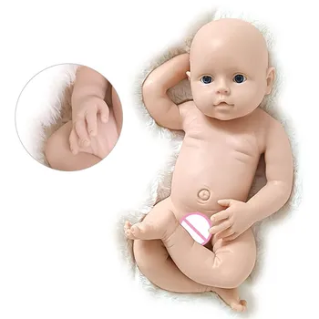 18 inç yeniden doğmuş bebek kitleri bebek Tam Vücut Katı silikon Yeniden Doğmuş Kitleri Boyasız Kız Yeniden Doğmuş bebek Kitleri Taze Renk DIY Parçaları  10