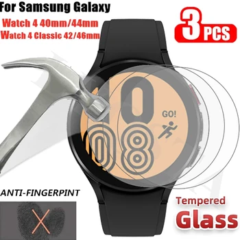 3 Adet Temperli Cam Filmi Samsung Galaxy İzle 4 40 44mm Watch4 Klasik 42 46mm HD Temizle Tam Ekran Koruyucu Film Aksesuarı  10