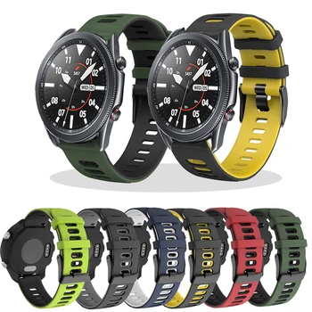 Spor Silikon Bant Samsung Galaxy Watch3 LTE Kayış Watchband Samsung Galaxy İzle 3 45mm 41mm Bilezik ремечок Correa  10