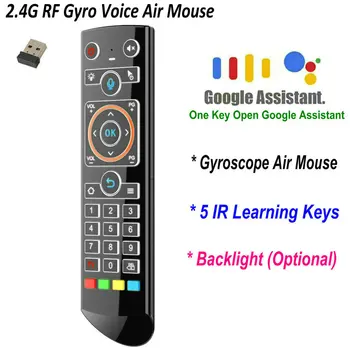 Android Akıllı TV Kutusu PK G30s G20s Pro Uzaktan Kumanda T6M Pro Arka Işık 2.4 G Gyro Air Mouse 5 IR Öğrenme Google Sesli Arama   10