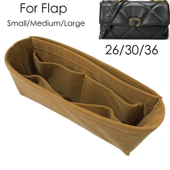 Klasik Flap 26 30 36 çanta ekle organizatör çanta ekle çanta şekillendirici-Premium Kadife Çok Yumuşak Duygu Kumaş (El Yapımı/20 Renk  5
