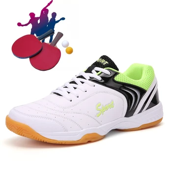 Bahar Yeni erkek ve kadın Masa Tenisi Ayakkabı Egzersiz Badminton Ayakkabı erkek Beyaz Siyah Eğitim Tenis Sneakers Boyutu 36-46  10