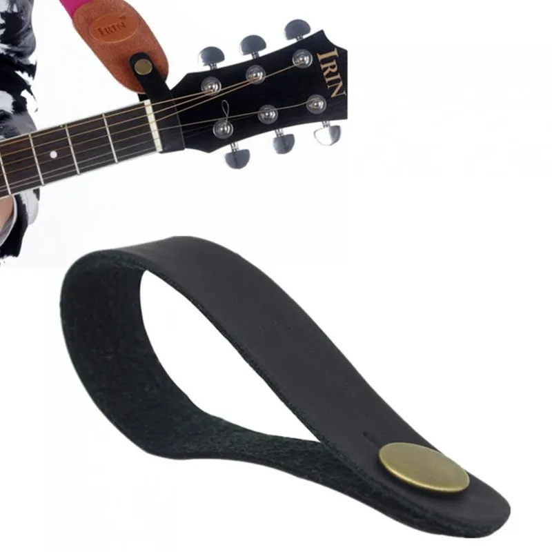 Gitar Askısı Gitar Boyun Askısı Hakiki Deri Kafa Kemer Tutucu Güvenli Kilit Ukulele Bas Halk Akustik Elektro Gitar Aksesuarları
