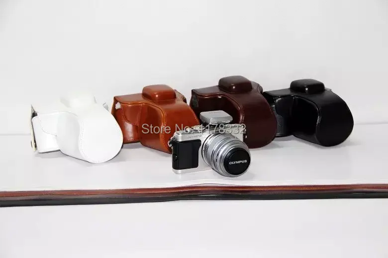 Deri Kamera çantası çantası OLYMPUS Pen E-PL6 E-PL5 EPL5 EPL6 E-PM2 EPM2